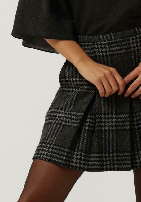 VANILIA Mini-jupe CHECK WOOL MINI en gris - large