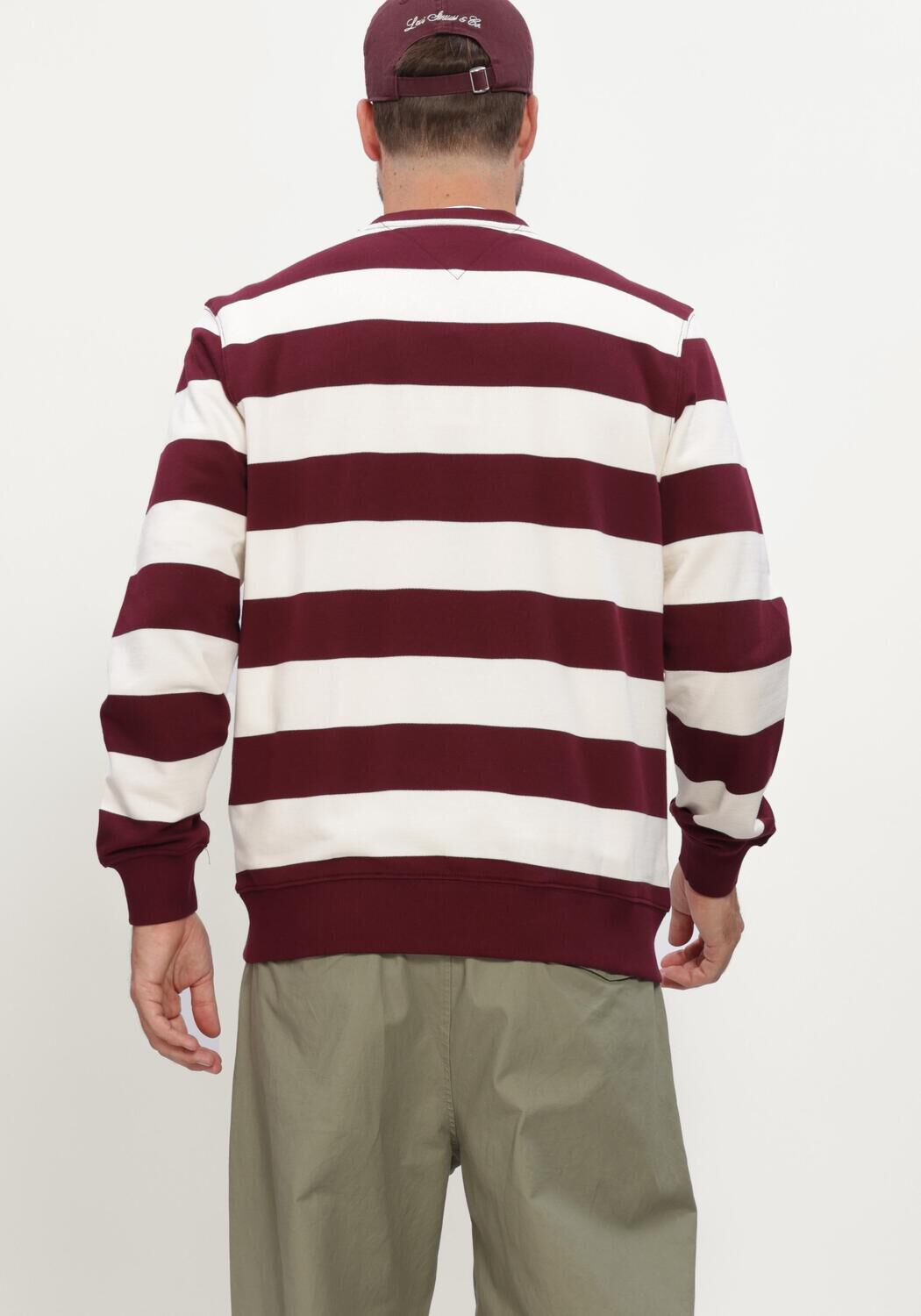 TOMMY HILFIGER Chandail ESSENTIAL TERRY CREWNECK Bordeaux - large