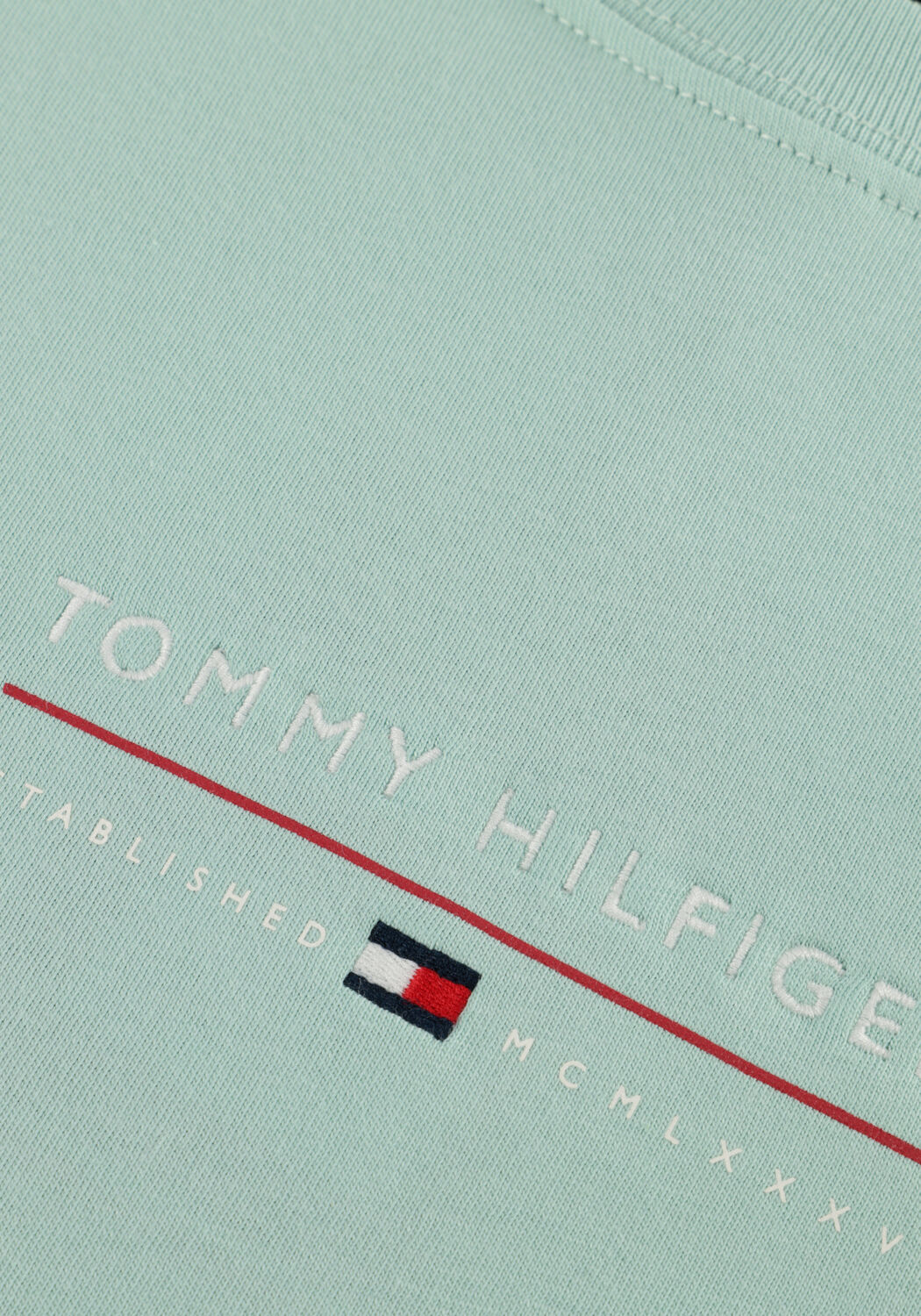 Mint TOMMY HILFIGER T-shirt BRAND LOVE LOCKUP TEE - large