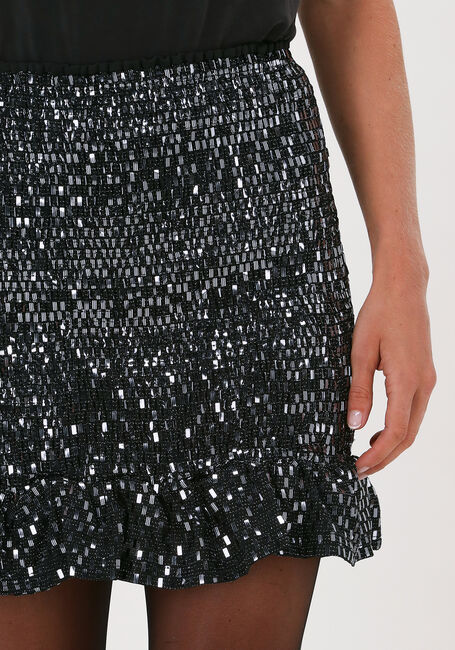 COLOURFUL REBEL Mini-jupe MOA GLITEER MINI SMOCK PEPLUM en argent - large