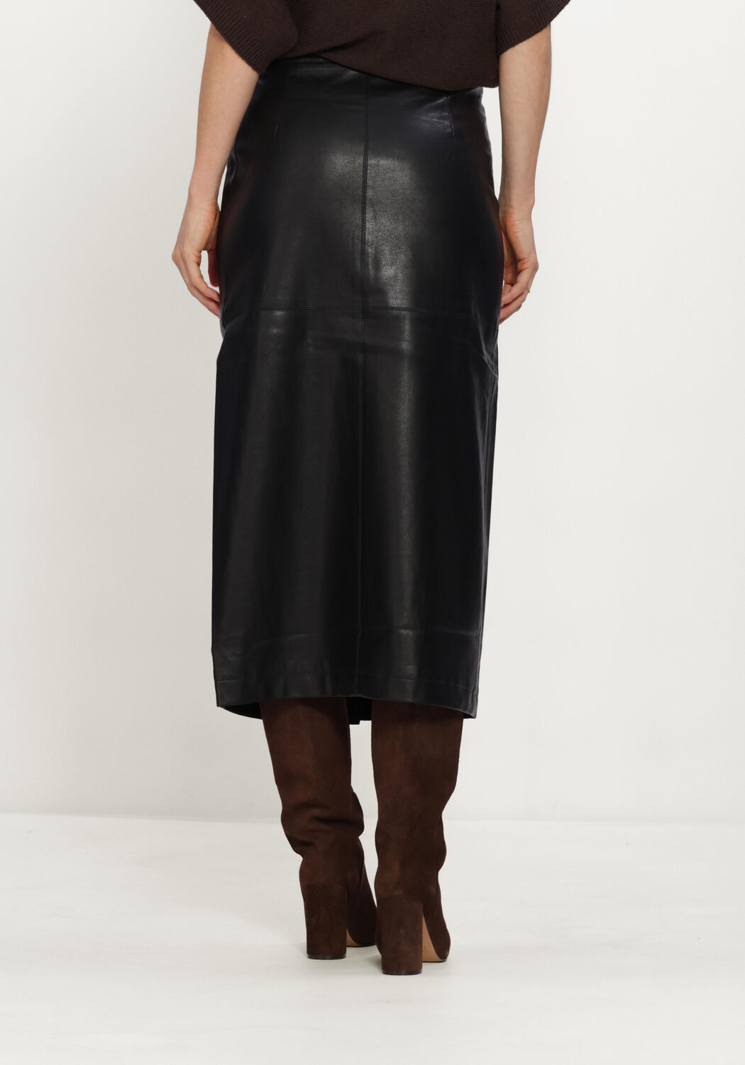 Zwarte GRACE & MILA Midirok SKIRT - large