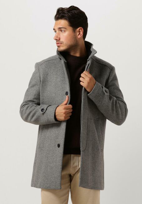 SELECTED HOMME Manteau SLHREUBEN WOOL COAT B NOOS en gris - large