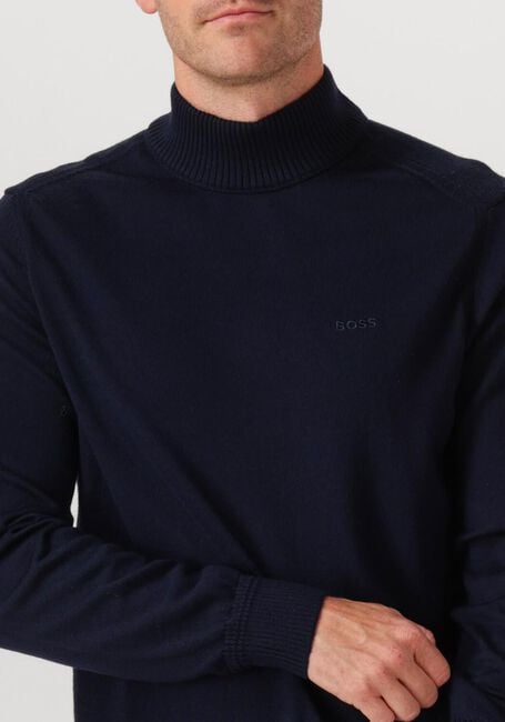 BOSS ORANGE Col roulé AVAC_M Bleu foncé - large