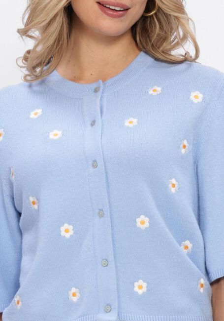 Lichtblauwe OBJECT Vest OBJTHESS 3/4 SLEEVE CARDIGAN - large