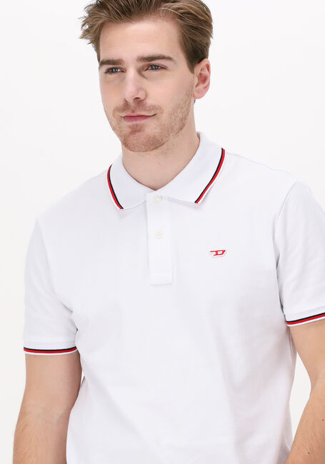 DIESEL Polo T-SMITH-D en blanc - large