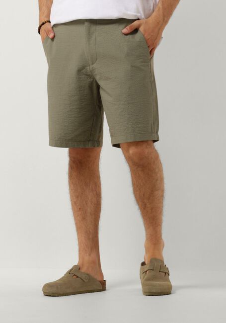 SELECTED HOMME Pantalon courte SLHREGULAR-KARL SEERSUCKER SHORTS en vert - large