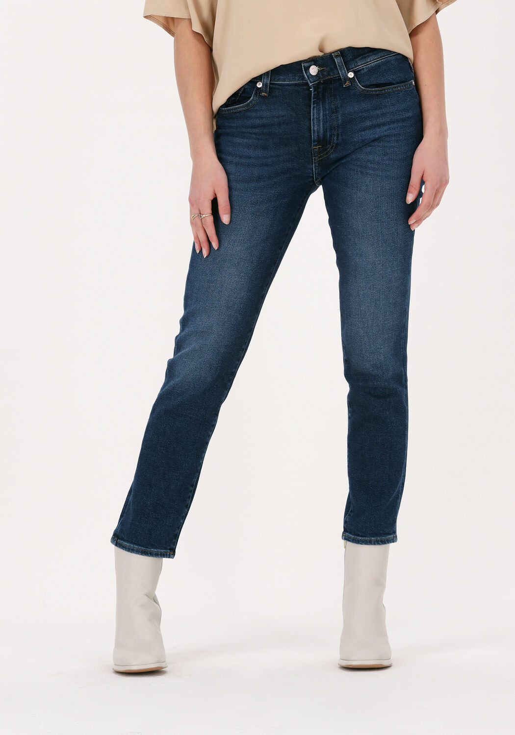 7 FOR ALL MANKIND Straight leg jeans ROXANNE ANKE en bleu Omoda