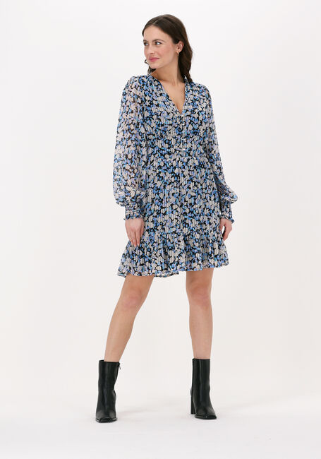 Blauwe NEO NOIR Mini jurk MITCHELL MOON FLOWER DRESS - large