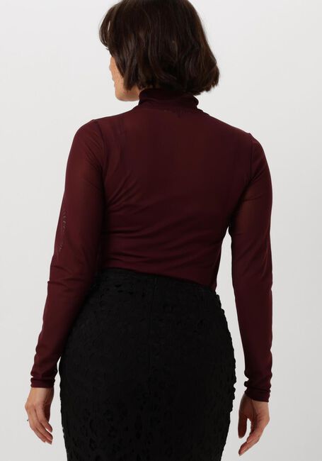 VANILIA Haut MESH COL SOLID en rouge - large