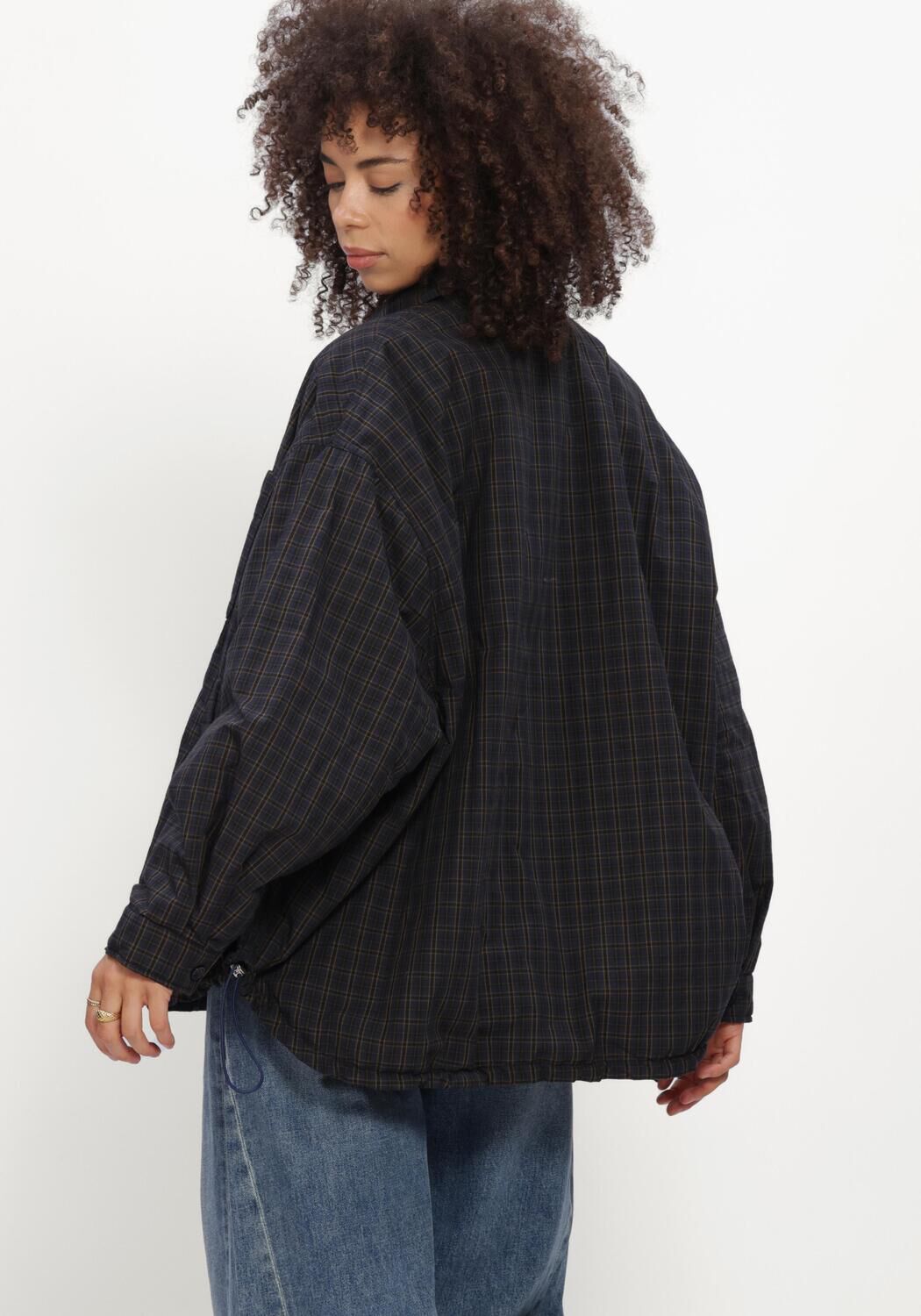 CATWALK JUNKIE Blazer LIGHT PADDED CHECK JACKET Bleu fonc&eacute; - large