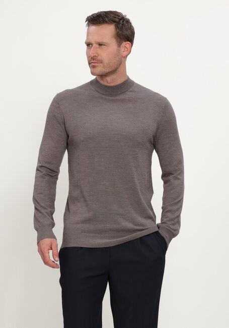 STEFANO LAURAN Pull TURTLE NECK MERINO en taupe - large