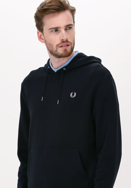 FRED PERRY TIPPED HOODED SWEATSHIRT Pulls & Gilets Bleu foncé - large