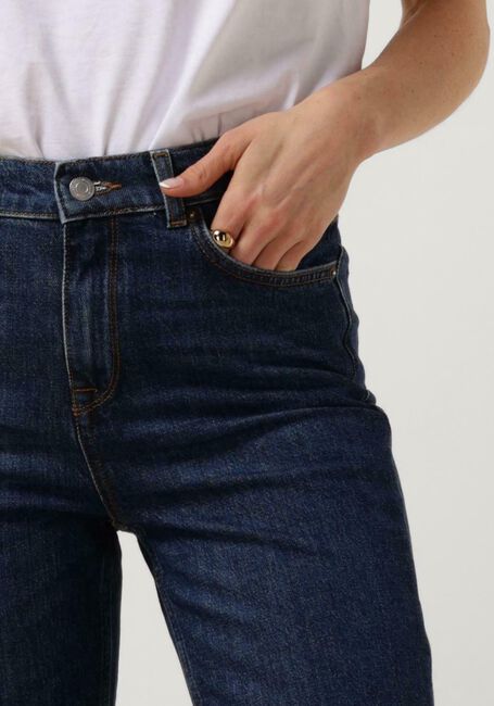 Donkerblauwe SELECTED FEMME Slim fit jeans SLFAMY HW SLIM ROW BLU JEANS U - large