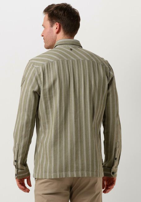 PME LEGEND Chemise décontracté LONG SLEEVE SHIRT YARN DYED STRIPE en vert - large
