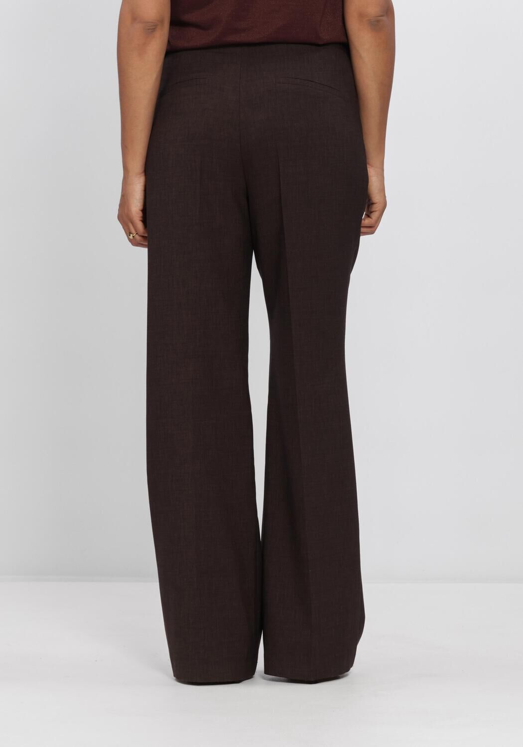 AIMEE THE LABEL OCEANW6 TROUSERS Pantalons en marron - large