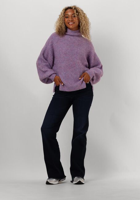 ANOTHER LABEL Pull DALY KNITTED PULL en violet - large