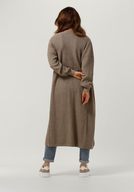 OBJECT Gilet MALENA L/S KNIT LONG CARDIGAN en marron - large