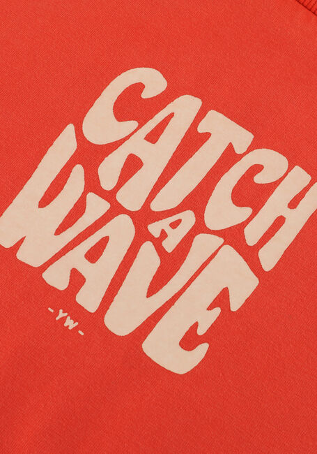 YOUR WISHES T-shirt GARMENT DYE WIDE TEE en orange - large