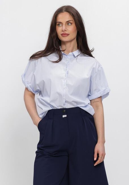 Blauwe PENN & INK  BLOUSE STRIPE - large