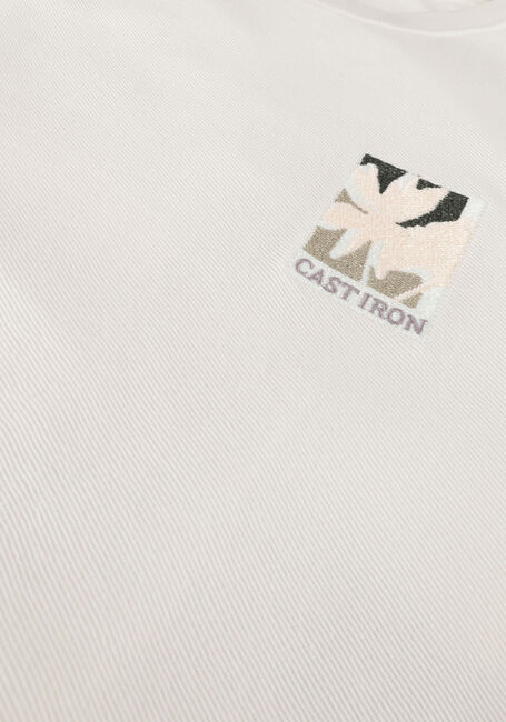 CAST IRON T-shirt SHORT SLEEVE R-NECK REGULAR FIT COTTON TWILL Blanc - large