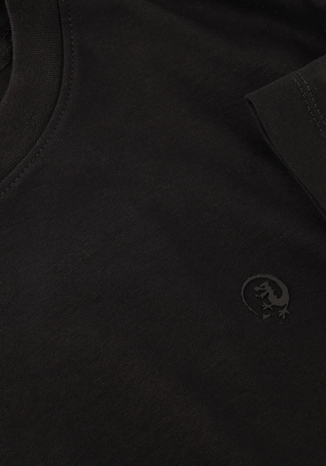 CAST IRON T-shirt REGULAR FIT INTERLOCK en noir - large