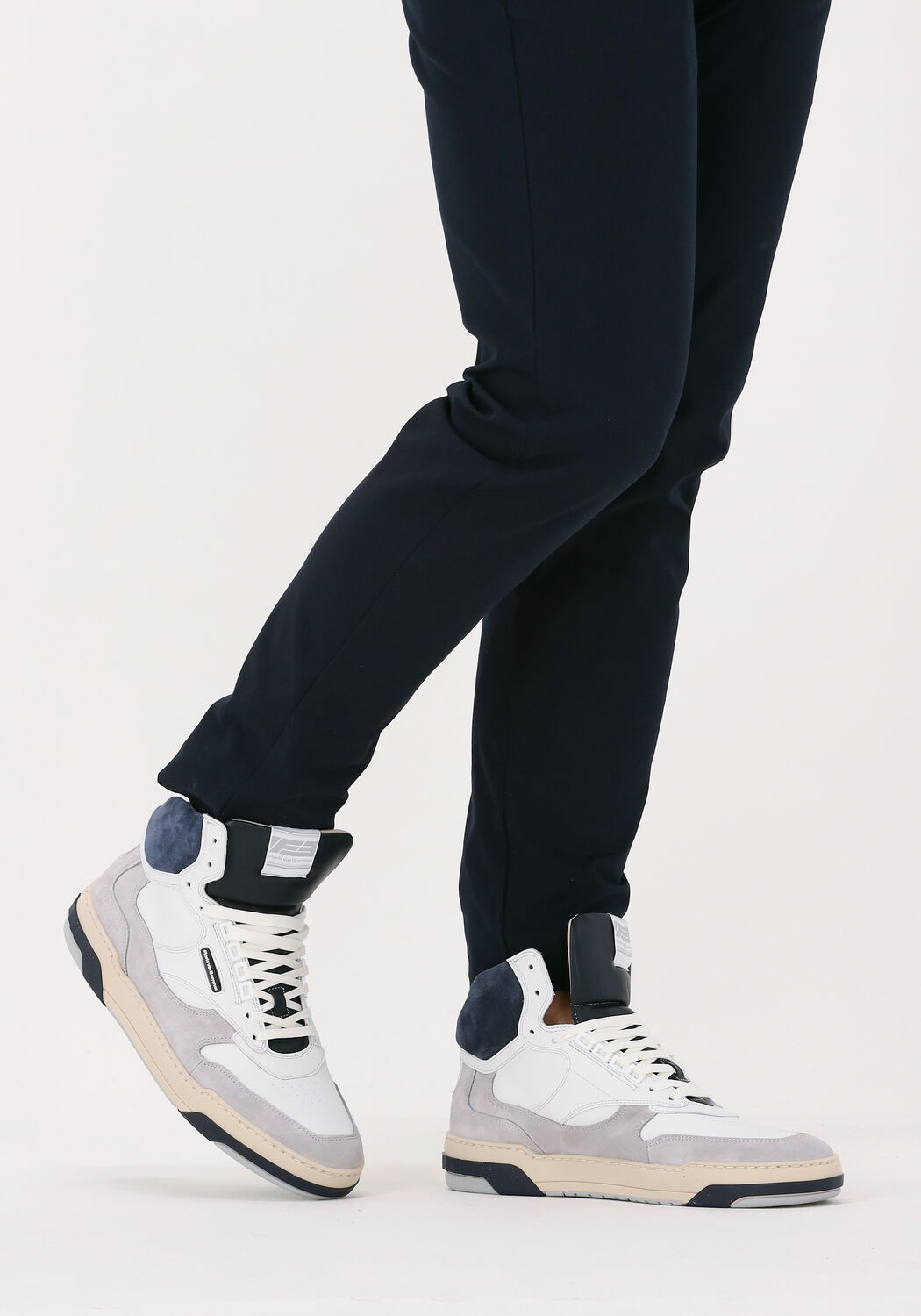 Witte FLORIS VAN BOMMEL Hoge sneaker SFM-10117-01 | Omoda