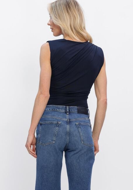 ROSEMUNDE Haut BILLIE SL DRAPE TOP Bleu fonc&eacute; - large