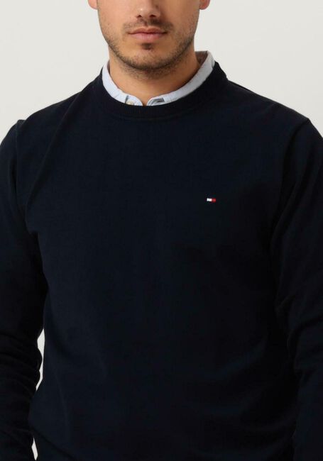 TOMMY HILFIGER Pull 1985 CREW NECK SWEATER Bleu foncé - large