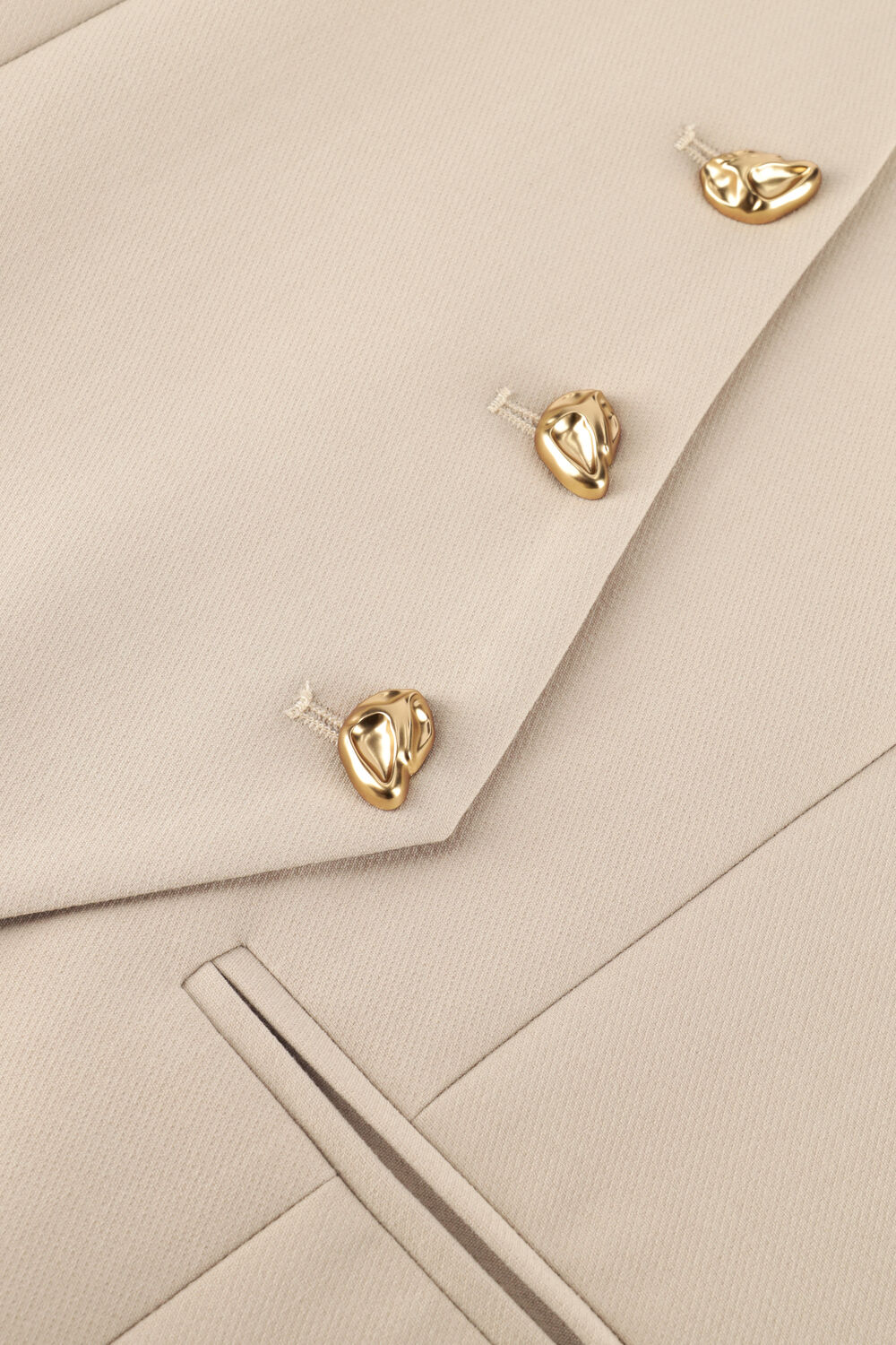 NUKUS Gilet JULIA GILET Sable - large