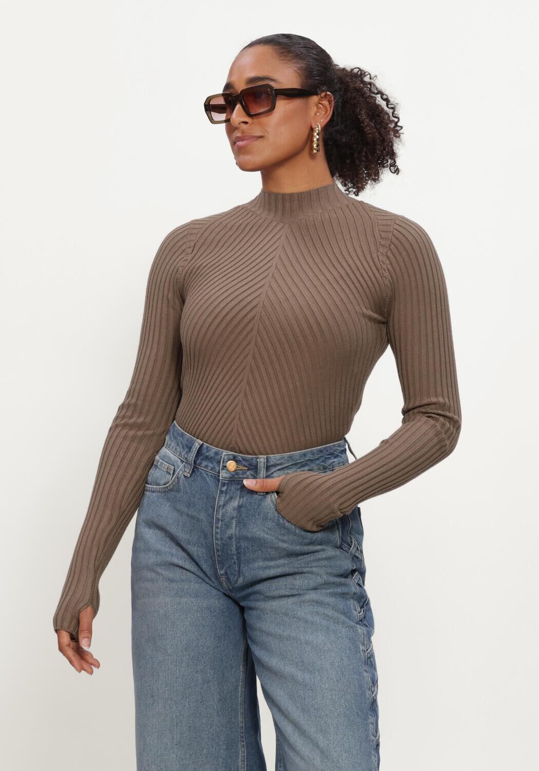 IBANA KINZY Pulls & Gilets en marron - large