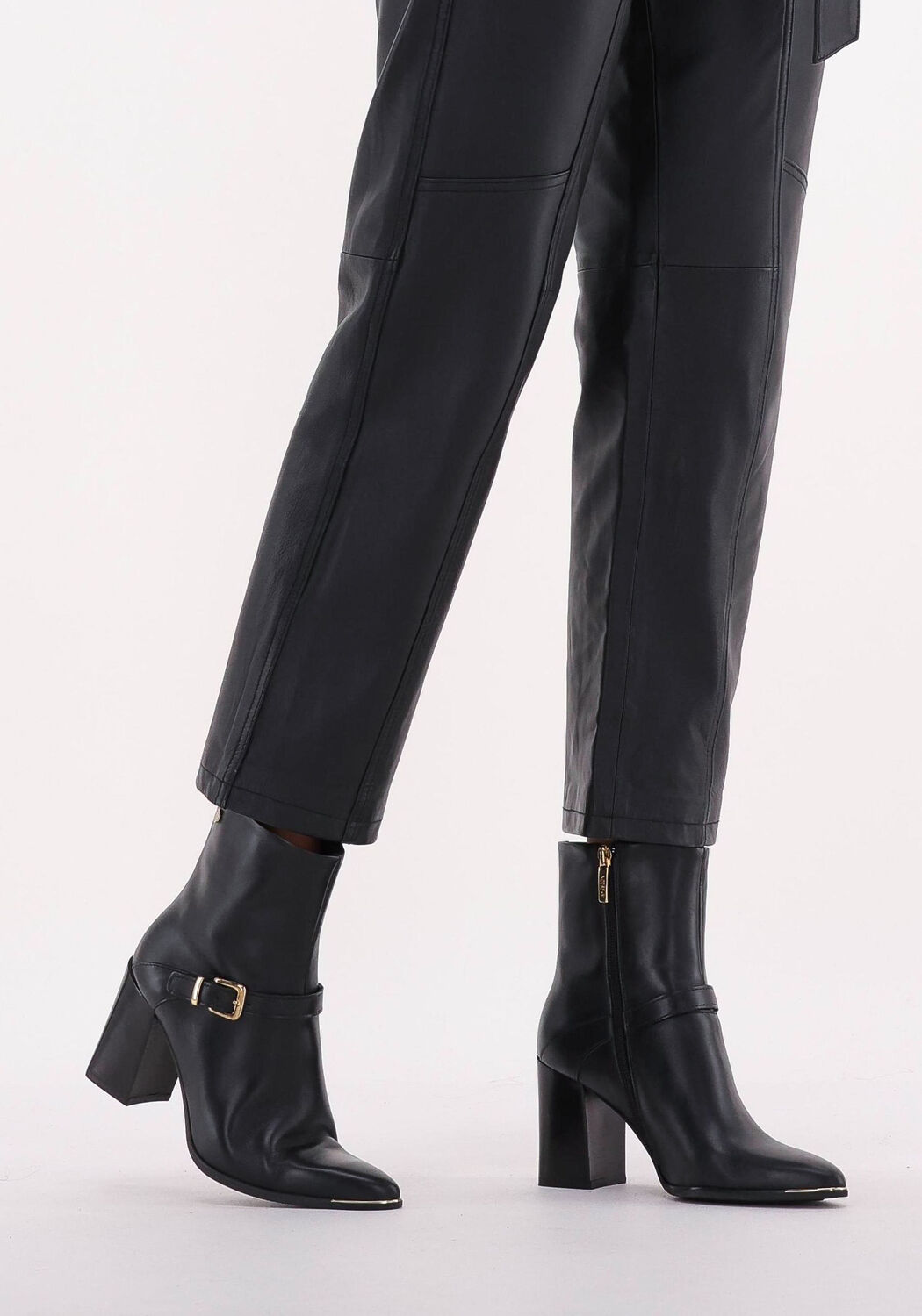 Zwarte NOTRE-V Enkellaarsjes AN193 - large