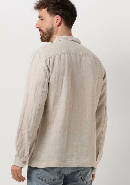 SELECTED HOMME Chemise décontracté SLHMADS-LINEN OVERSHIRT LS NOOS en beige - large