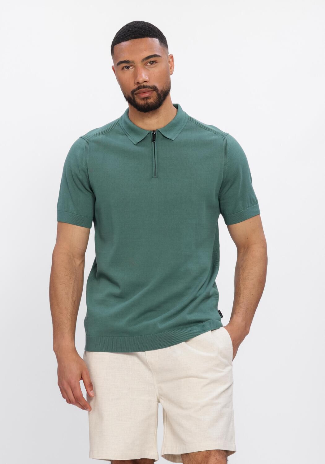 SAINT STEVE Polo JOACHIM en vert - large