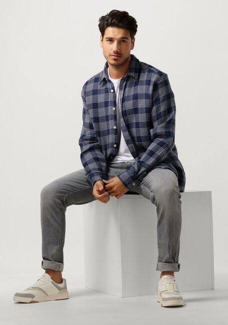 Blauwe FORÉT Overshirt ARCTIC CHECK SHIRT - large