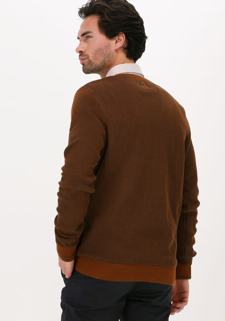 PME LEGEND Pull R-NECK COTTON PLATED en marron - large