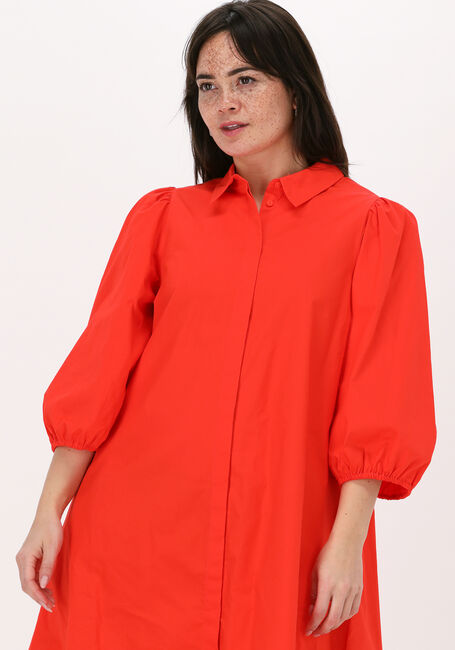 Rode MSCH COPENHAGEN Mini jurk PETRONIA 3/4 SHIRT DRESS - large