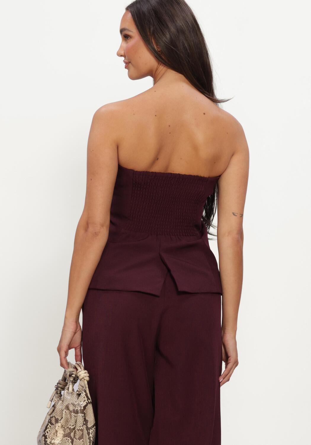 YDENCE Haut TOP ASHER Bordeaux - large