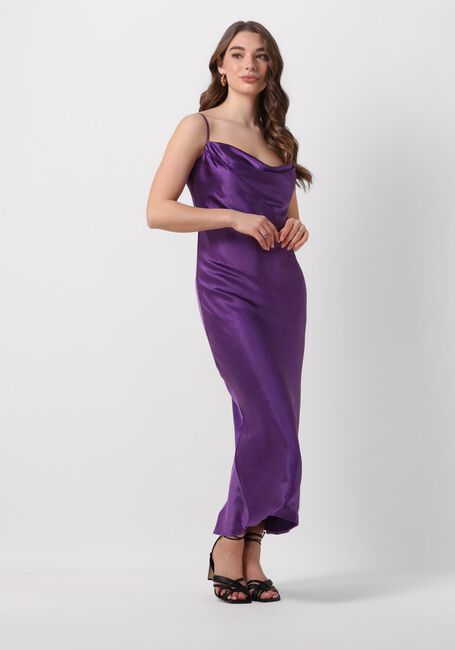 NOTRE-V Robe maxi SATIN STRAP DRESS en violet - large
