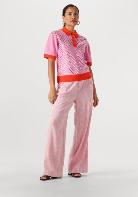 Roze POM AMSTERDAM Tops & T-shirts TOP POLO SEQUINS CHEERING PINK - large