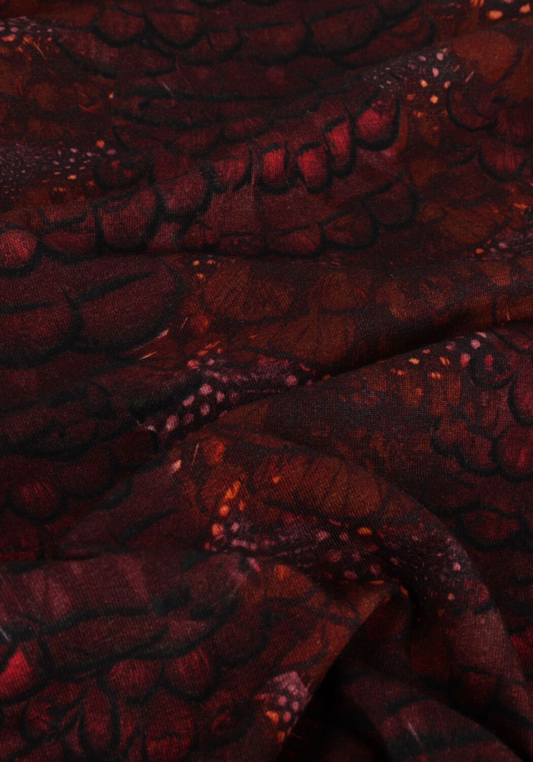 Bordeaux SCOTCH & SODA Coltrui ALL OVER PRINTED MOCKNECK LONGSLEEVE T-SHIRT - large