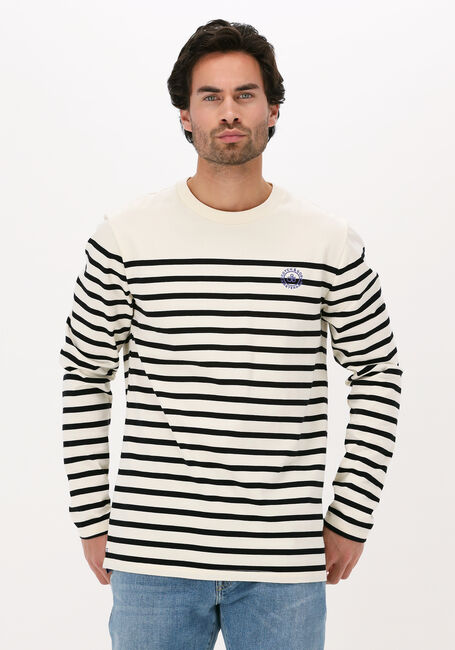 Gebroken wit SCOTCH & SODA T-shirt STRIPED LONG-SLEEVED T-SHIRT W - large