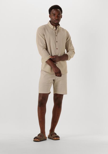 Zand ANERKJENDT Casual overhemd AKLEIF L/S COT/LINEN SHIRT - large