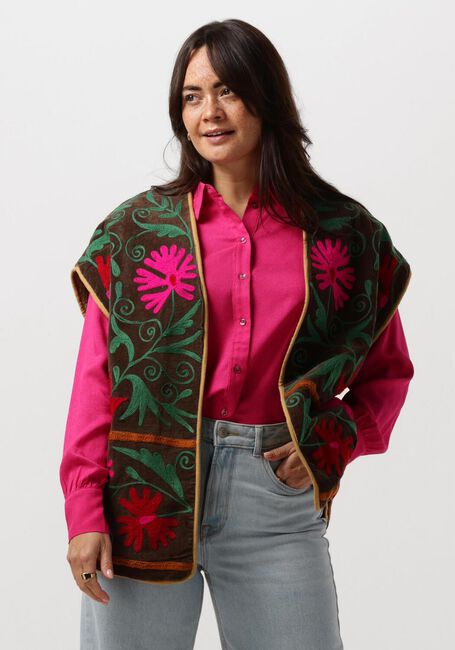 Bruine SISSEL EDELBO Gilet PRESTON VELVET SUZANI VEST - large