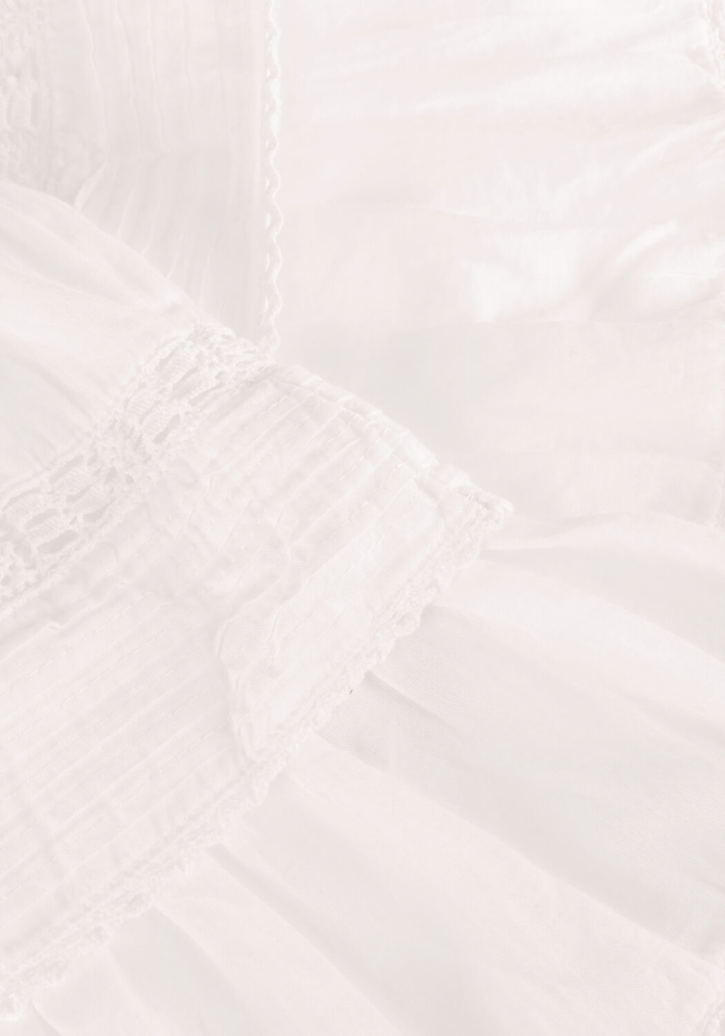 NEO NOIR Mini-jupe KENIA S VOILE SKIRT en blanc - large