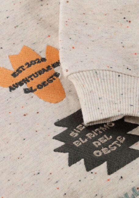 DAILY7 Chandail OVERSIZED SWEATER NAPPY BADGES en beige - large