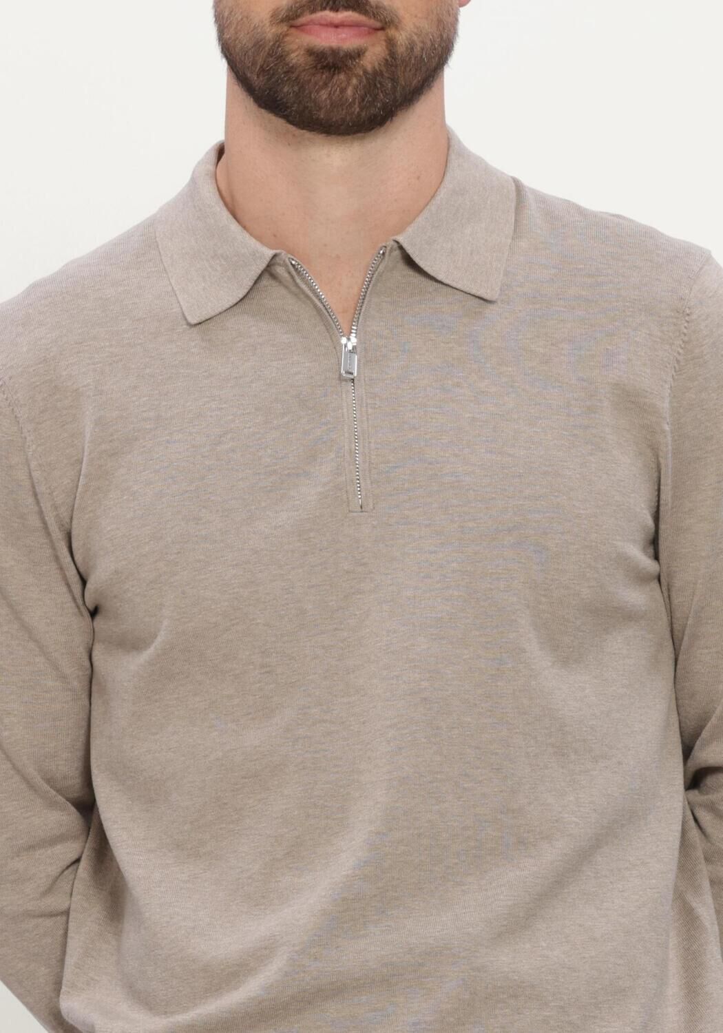 Beige PROFUOMO Trui LUXURY BASIC - large