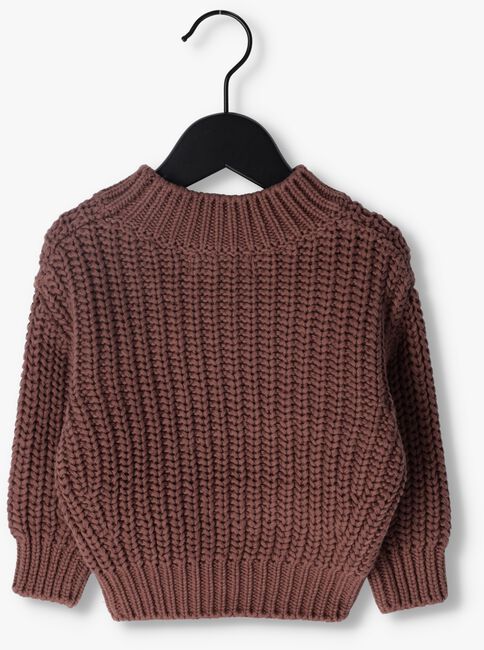 QUINCY MAE Pull CHUNKY KNIT SWEATER en marron - large