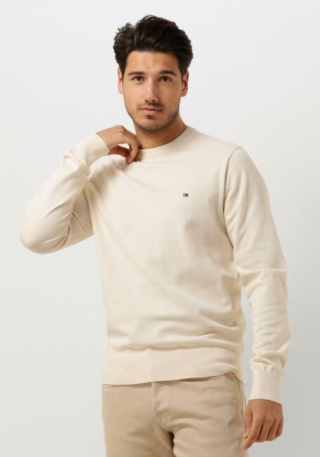 TOMMY HILFIGER Pull 1985 CREW NECK SWEATER Blanc - large