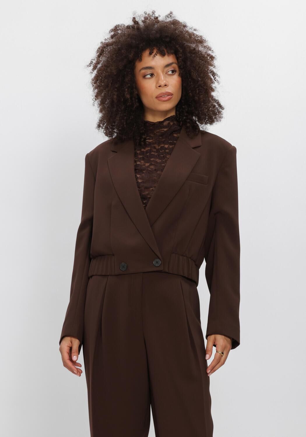 Bruine DANTE6 Blazer REILLEY CROPPED BLAZER-JACKET - large