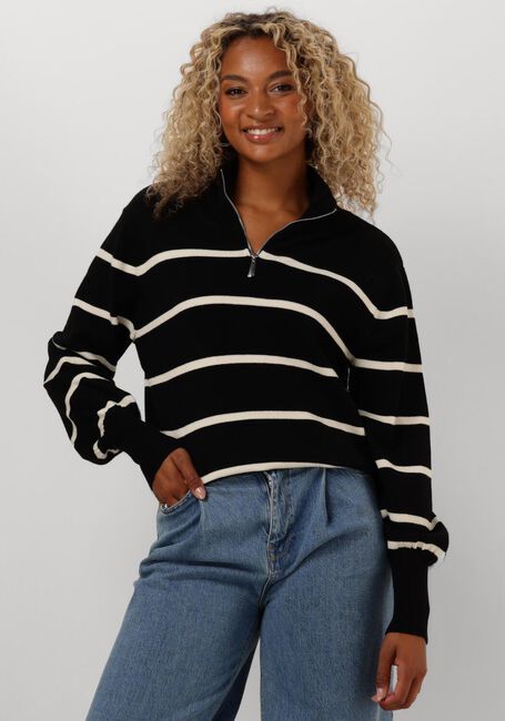 Y.A.S. Pull YASSHANTI LS KNIT PULLOVER en noir - large